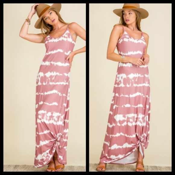 Dusty Rose Maxi Sun Dress - Picture 2 of 2
